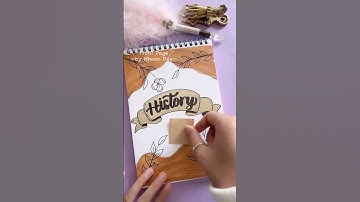 Easy & Stunning Front Page idea | History ✨ #shorts #frontpage #nhuandao