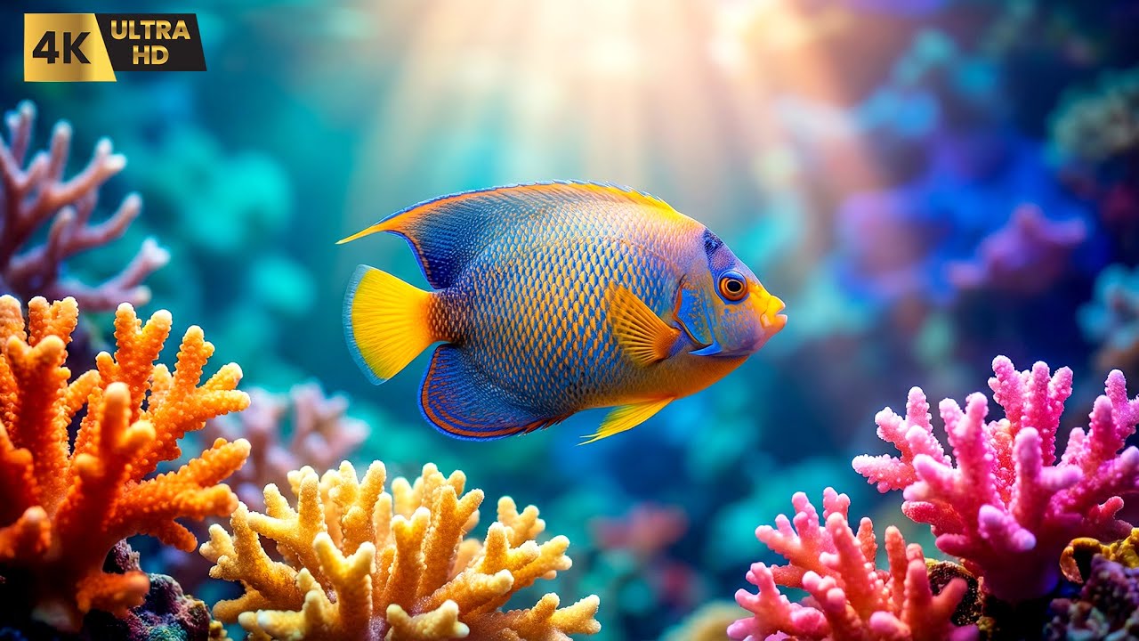 Cat TV Aquarium 🐠 Tropical Fish Swimming | Relaxing Videos for Cats