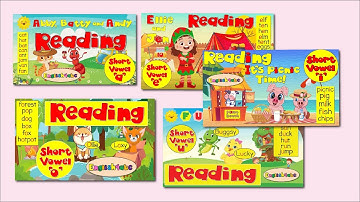 Reading / Short Vowels Compilation / a,e,i,o,u / Phonics Mix!
