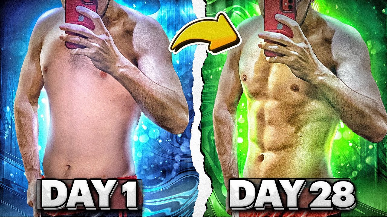 Get 6 Pack Abs In 28 Days Abs Workout Challenge 3 Minute For Six Pack At Home No Equipment 