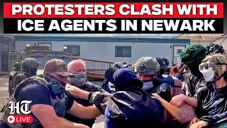 Anti ICE Protests Live | Protesters Clash With ICE Agents In Newark | New Jersey | US News