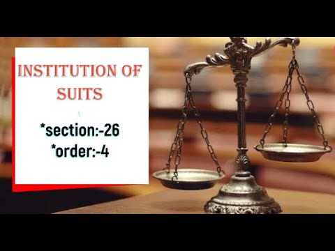 Institution of Suit