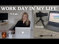 work day in the life | how I balance a 9-5 job with a side hustle