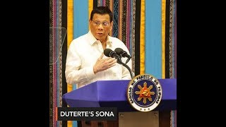 President Rodrigo Duterte delivers his 4th State of the Nation Address