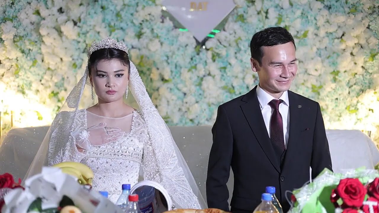 Boburbek & Marjonaxon  Nikoh kechasi Hamrozbek Matiyev to'y xizmatida 2  qism