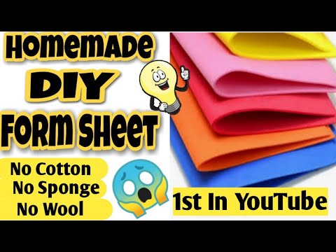 How to make a foam sheet / Make your own foam sheet without cotton/ wool/ Sponge