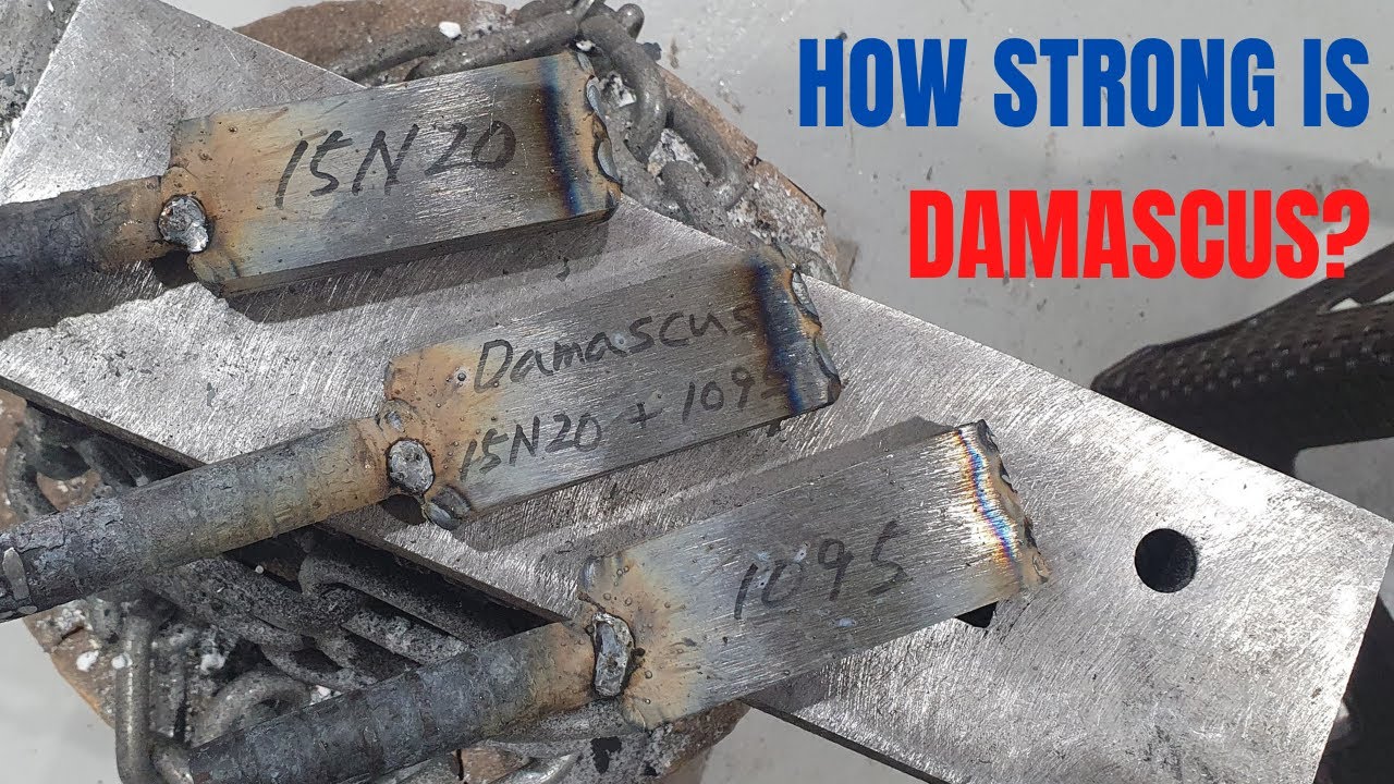 How strong is Damascus Steel? Let's Testing! 다마스커스는 얼마나 강할까요? 실험해 보았습니다! YouTube