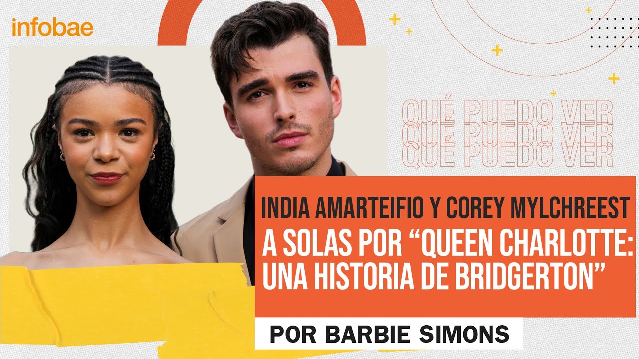 India Amarteifio y Corey Mylchreest a solas por “Queen Charlotte: Una historia de Bridgerton”