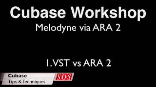 Cubase Workshop ARA 2 Integration clip 1 Cubase Workshop ARA 2 Integration clip 1