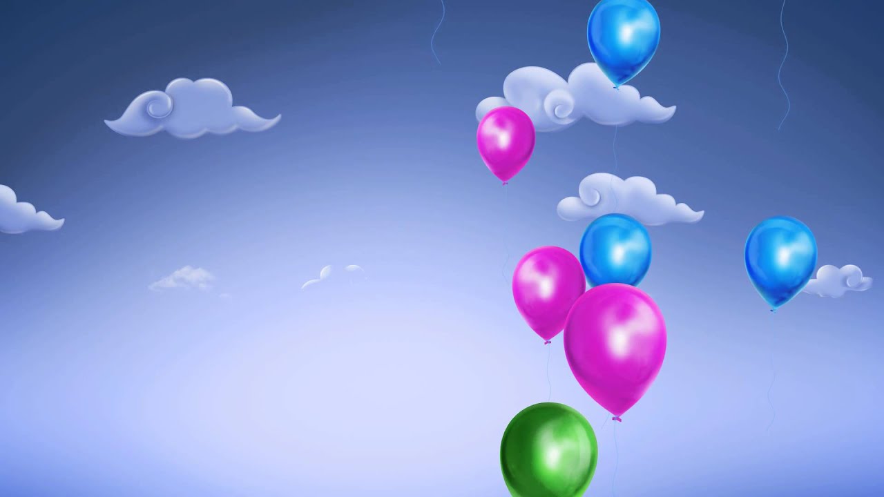 VIDEO BACKGROUND FULL HD BALLOONS DAY - YouTube
