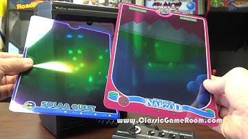 Classic Game Room - CUSTOM VECTREX OVERLAYS review