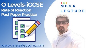 23 Sep 2021 - O Levels - iGCSE CHEMISTRY - Rate of Reaction - Past Paper Solution