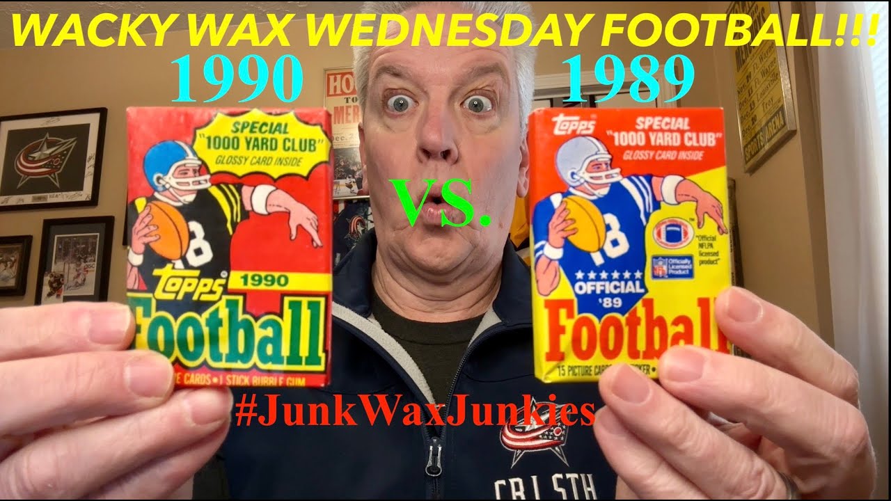 WACKY WAX Topps Футбольные карточки 1989 против 1990! Распаковка! #футбольныекарточки #junkwax #n...
