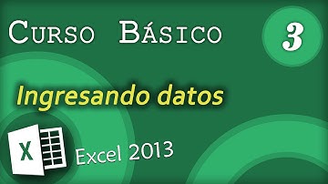 Ingresando datos | Excel 2013 Curso Básico #3