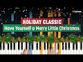 How to Play "Have Yourself a Merry Little Christmas" - Verse 1 | HDpiano (Part 1) Piano Tutorial