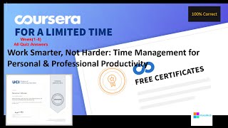 Work Smarter, Not Harder: Time Management for Personal & Professional Productivity | All Quiz Answer