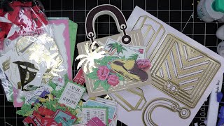 Anna Griffin Luxury Quilted Purse Card Dies: &quot;Summer Beach Bag&quot; Tutorial! Making a 3D Gift Bag/Box!