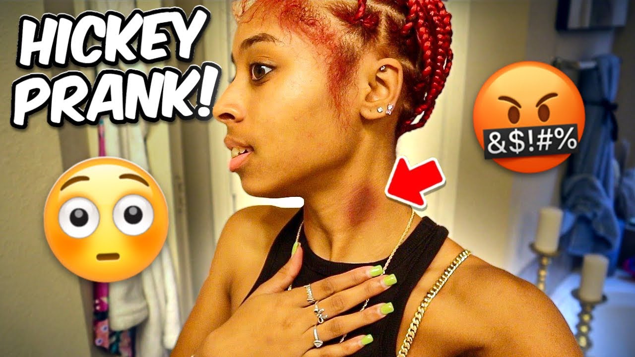 HICKEY PRANK ON MY GF (GOES WRONG...)
