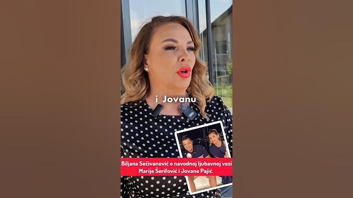 BILJA O VEZI JOVANE I MARIJE ŠERIFOVIĆ