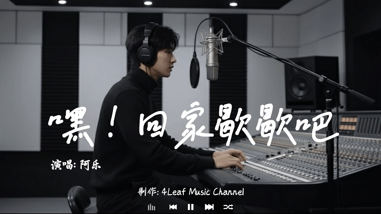 阿乐 - 嘿！回家歇歇吧 | A Le - Hei! Hui Jia Xie Xie Ba「像一只孤独的鸟儿迷失了家，霓虹闪烁却照不亮心中的害怕。」♪【動態歌詞MV】♪