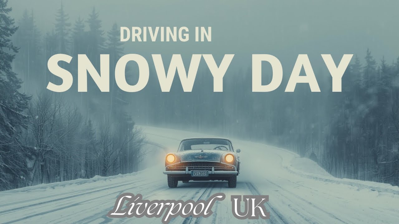 Driving Through Liverpool on a Snowy Winter Day ❄️🚗 | UK Travel