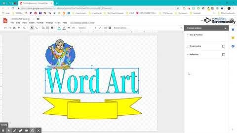 Google Drawings - Format Options