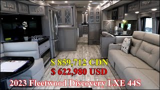 New Floorplan - 2023 Fleetwood Discovery LXE 44S Diesel Motorhome