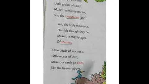 Poem : Little Things l Class 3 l English l Starburst l Explaination👩‍🏫