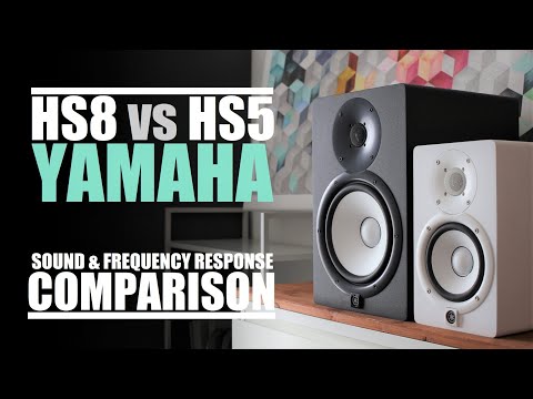 Yamaha HS8  vs  Yamaha HS5  ||  Sound & Frequency Response Comparison