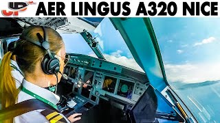 Piloting Airbus A320 out of Nice | Cockpit Views
