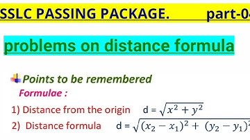 SSLC PASSING PACKAGE/Mathematics/part-4/Distance formula