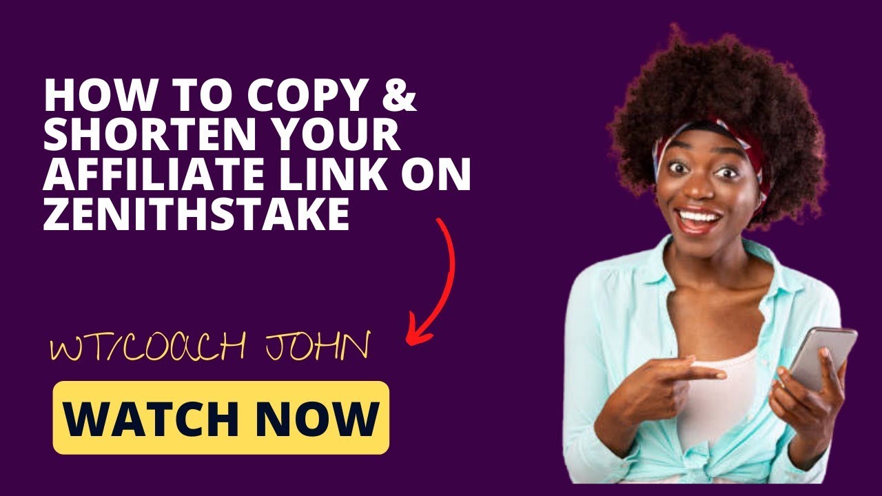 How To Copy And Shorten Your Affiliate Link On Zenithstake Affiliate Marketing Platform YouTube