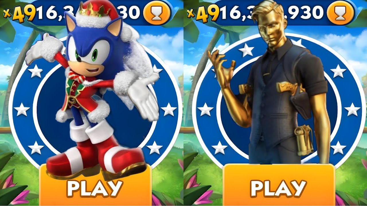 Sonic Dash - Snowdrift sonic vs Agent Dash vs All Bosses Zazz Eggman ...