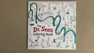 The Dr. Seuss Coloring Book flip through