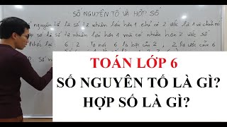 Toán lớp 6 - Số nguyên tố - Hợp số - Lý thuyết