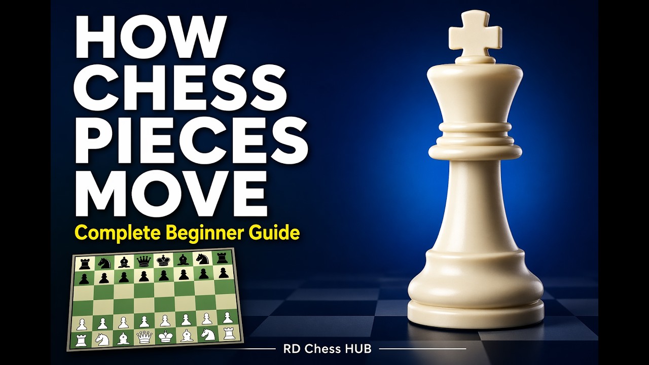 How Every Chess Piece Moves (Complete Beginner Guide) ♟️