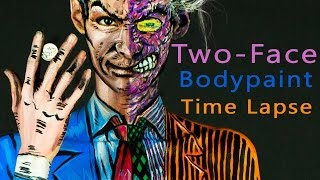 Two-Face Bodypaint Time Lapse
