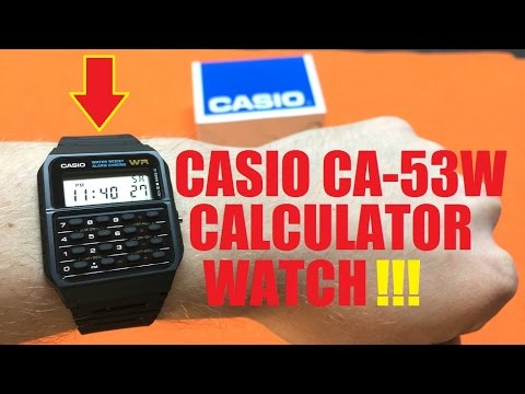 Casio Calculator Watch Ca 53w Review Retro Classic Youtube