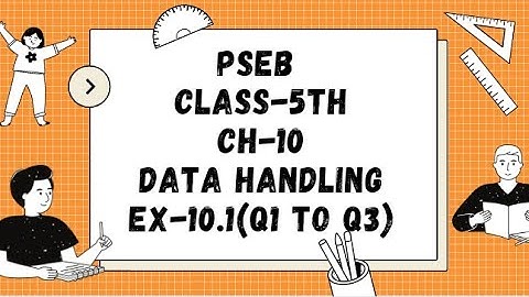 EX-10.1 Q-1,2,3 | CHAPTER -10 | PSEB | CLASS 5TH MATH |