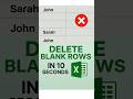 #58. 🔥Thousands of blank rows? Gone in 10 seconds ⏱️#excel #datacleaning #productivity