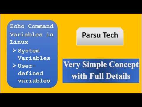 Echo Command | Environment Variables in Linux | Linux Tutorials | Parsutech
