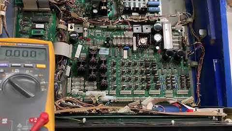 Testing the voltage test points on a WPC-089 power/driver board