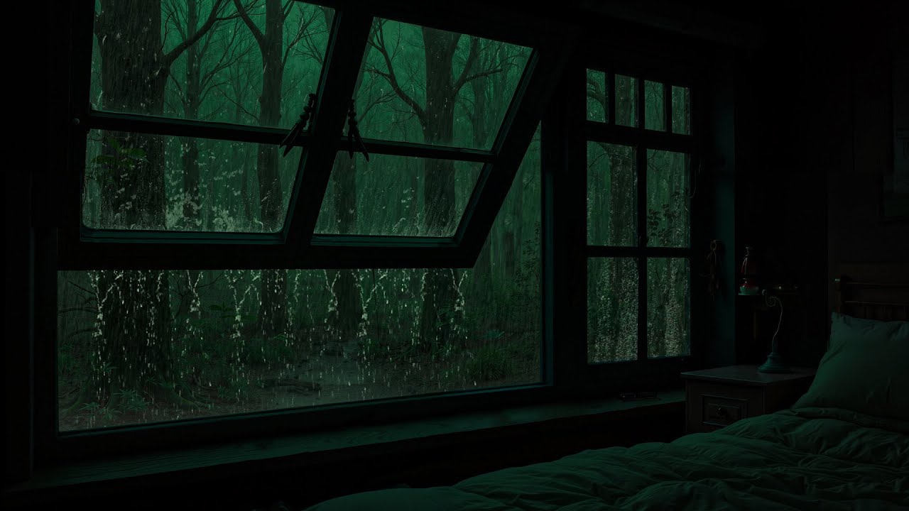 Midnight Storm | Natural Thunder and Rain Sounds for Sleep and Relaxation