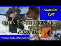 OVERNIGHT ICE FISHING IN A HOT TENT | CARBON MONOXIDE HOT TENT TEST | SKANDIC SWT | SPECKLED TROUT