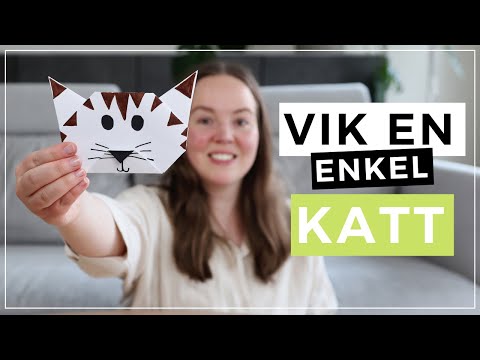 Vika en katt | enkel origami