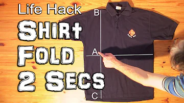 How to Fold a Shirt in Under 2 Seconds