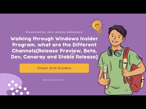 Windows Insider Programs: Canary, Dev, Beta, Release Preview and Stable Release Channel