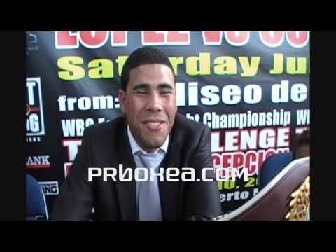 PRboxea.com - VIDEO con el CampeÃ³n Mundial Juan Manuel "Juanma" LÃ³pez ( 28-0-0, 25KO's 126lbs ) quien hablÃ³ sobre la 4ta pelea de Rafael MÃ¡rquez ( 38-5-0, 34KO's ) vs Israel VÃ¡zquez ( 44-4-0,32KO's ) a celebrarse el 22 de mayo en el Staples Center en California y sobre el interÃ©s de Vic Darchinyan ( 35-2-1, 27KO's ) en dicha pelea.