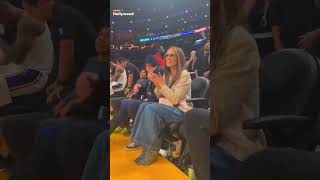 Jennifer Lopez and Ben Affleck at the Lakers vs Warriors game