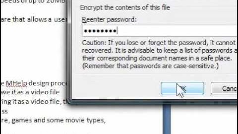 How to encrypt a document